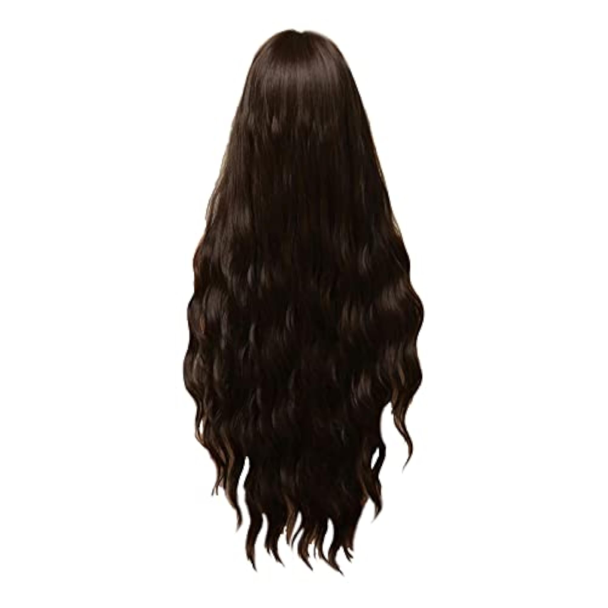 Natural Looking Curly Straight Wig for Parties, 14 Inch